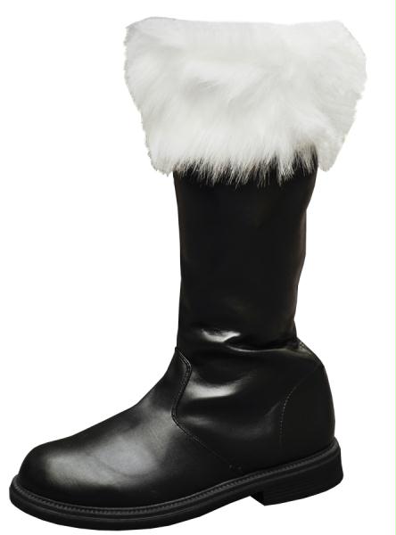 Picture of MorrisCostumes HA159WCSM Santa Boot Wide Calf Synthetic Fur Cuff- 8-9