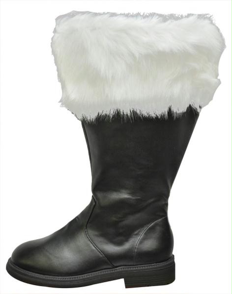 Picture of MorrisCostumes HA159WCMD Santa Boot Wide Calf Synthetic Fur Cuff- 10-11