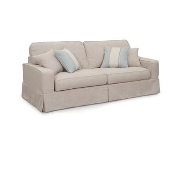 Picture of Sunset Trading American Slipcovered 88&quot; Sofa in Linen 