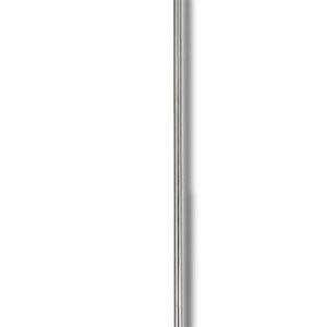 22 In. Rod With Nipple - Brushed Steel