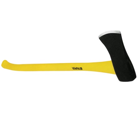 T34G30528 Single Bit Axe With Yellow Handle