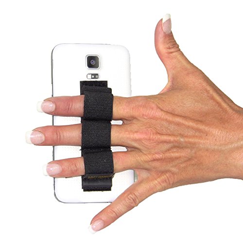 Picture of LAZY-HANDS 201472 3-Loop Grip For Oversized Phones - Fits Most  Black
