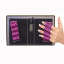 Picture of LAZY-HANDS 201361 Microsoft Surface Tablet &amp; Stylus Grips - Fits Most  Black / Pink Checkers