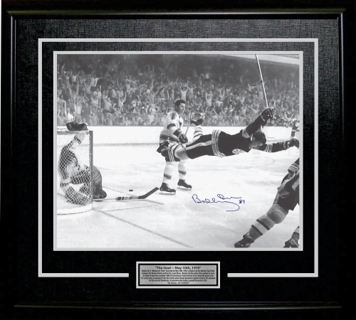 Bobby Orr  The Goal  Signed 11x14 Framed Photo -  Autograph Authentic, AACMH30191