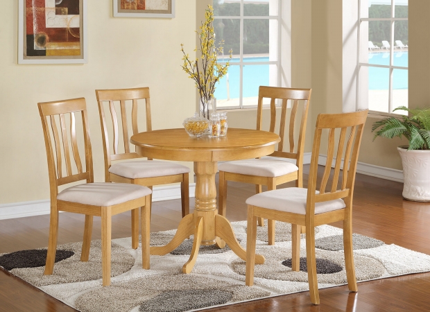 5 Piece Kitchen Nook Dining Set-Small Kitchen Table and 4 Dining Chairs