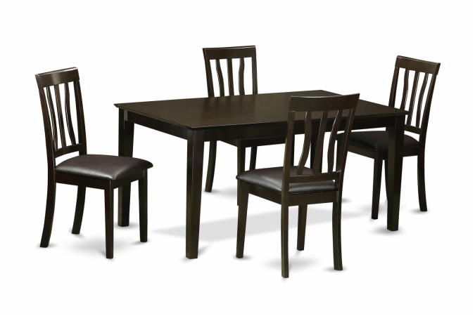 5 Piece Dining Room Set-Dining Table and 4 Dining Room Chair