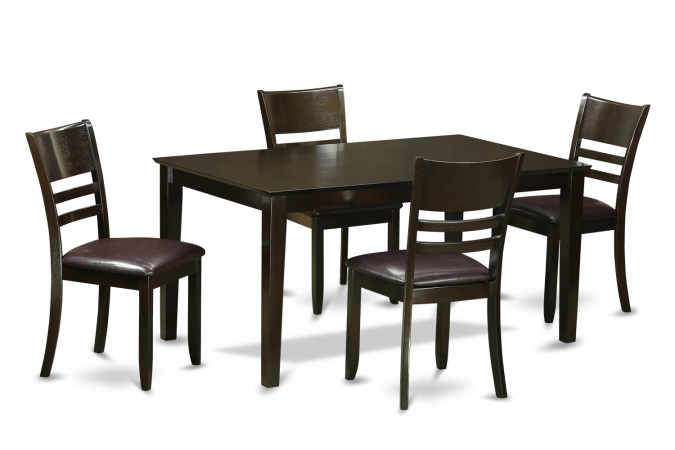 5 Piece Dining Room Set-Dining Table and 4 Chairs For Dining Room