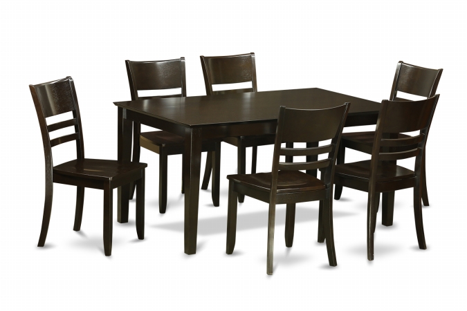 7 Piece Dining Table Set For 6-Dining Table and 6 Chairs