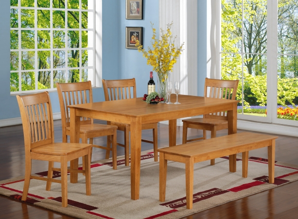 5 Piece Dining Room For 4 Set-- Dining Room Table and 4 Chairs