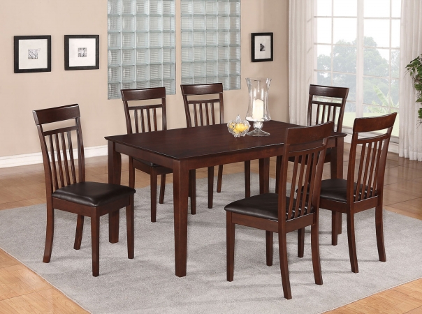 5 Piece Dining Table Set For 4 Set- Dining Room Table and 4 Dining Chairs