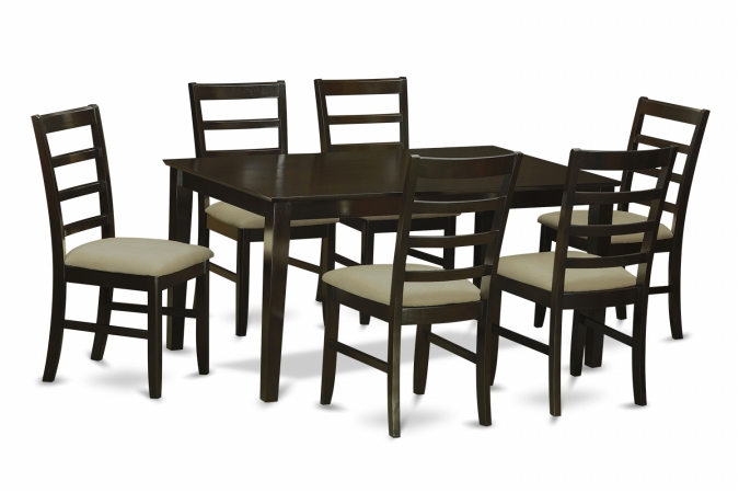 CAPF7-CAP-C 7 Piece Dining Table Set For 6-Table and 6 Chairs For Dining Room