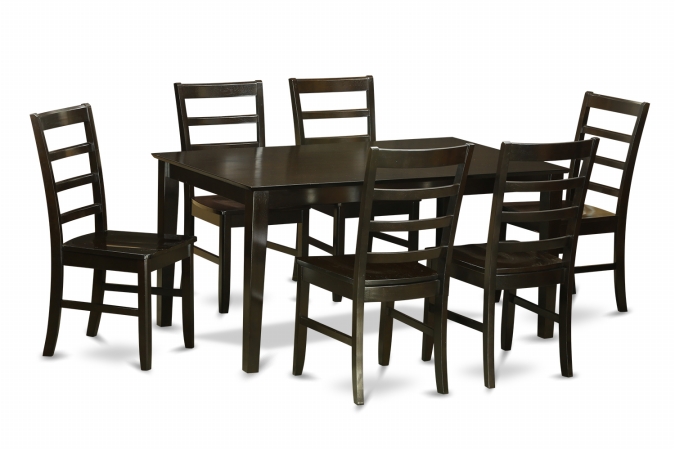 7 Piece Formal Dining Room Set-Table and 6 Matching Dining Chairs