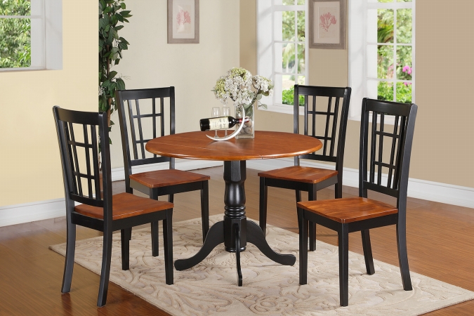 5 Piece Kitchen Nook Dining Set-Kitchen Table and Kitchen 4 Chairs