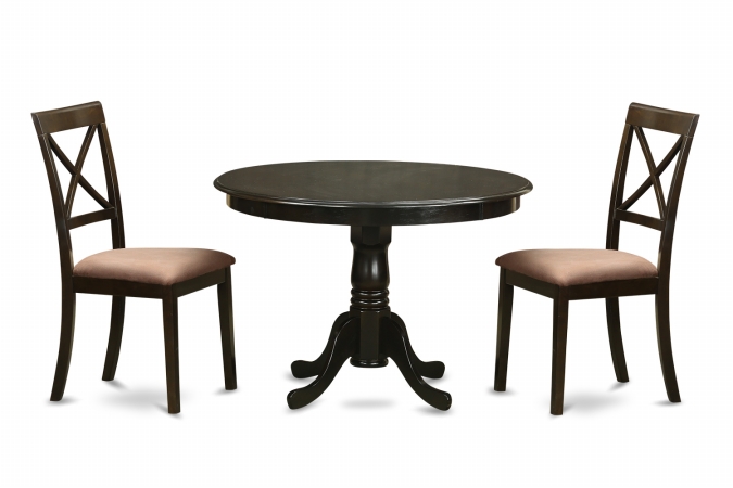 HLBO3-CAP-C 3 Piece Kitchen Table Set-Table and 2 Kitchen Chairs
