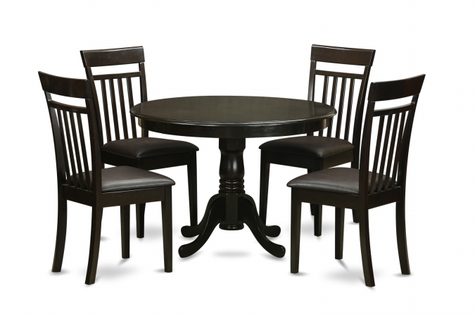 HLCA5-CAP-LC 5 Piece Small Kitchen Table Set-Small Table and 4 Kitchen Chairs