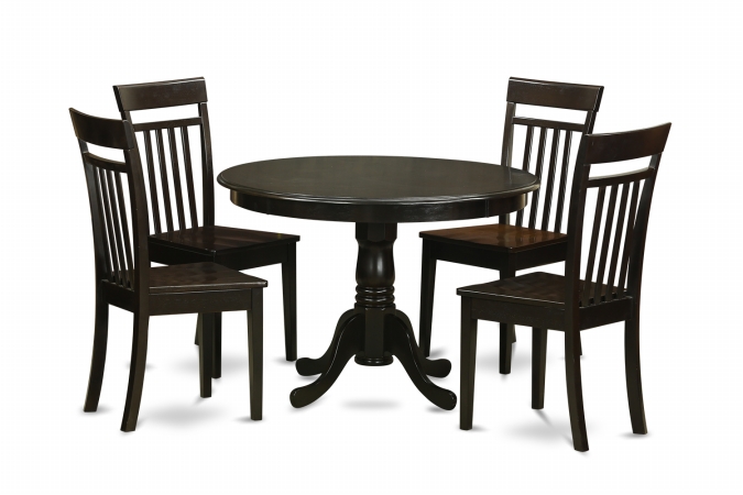 5 Piece Kitchen Nook Dining Set-Breakfast Nook-Table and 4 Dinette Chairs