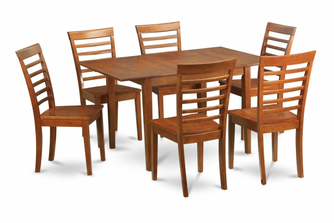 7 Piece Dinette Set-Small Dining Tables With 6 Dining Chairs