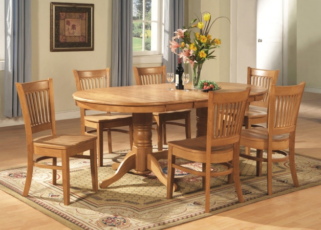 5 Piece Dining Set Table With A Leaf and 4 Chairs For Dining