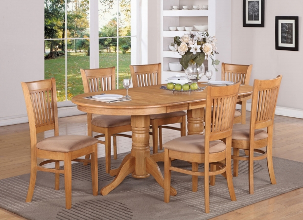 9 Piece Dining Table Set For 8 Dining Table With A Leaf and 8 Kitchen Dining Chairs