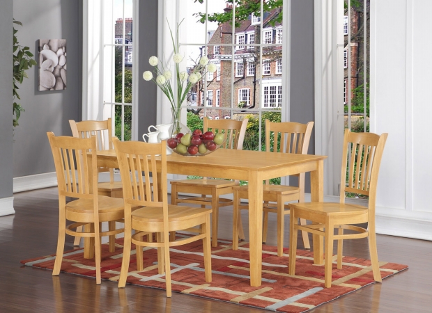 5 Piece Dining Table Set For 4- Dining Room Table and 4 Dining Chairs