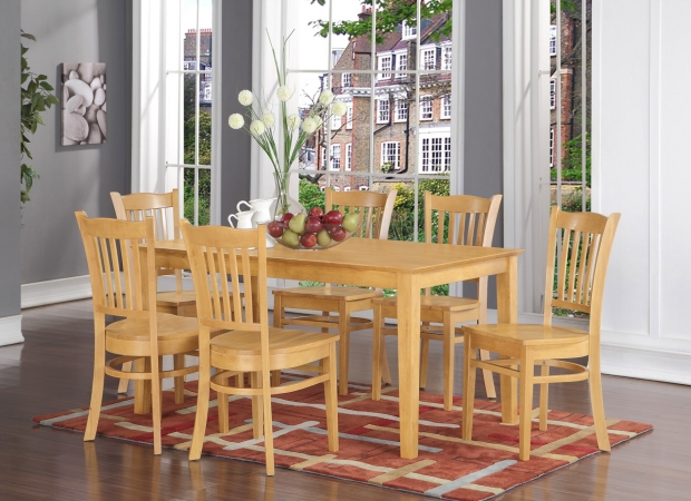 7 Piece Dining Room Set- Dinette Table and 6 Kitchen Chairs