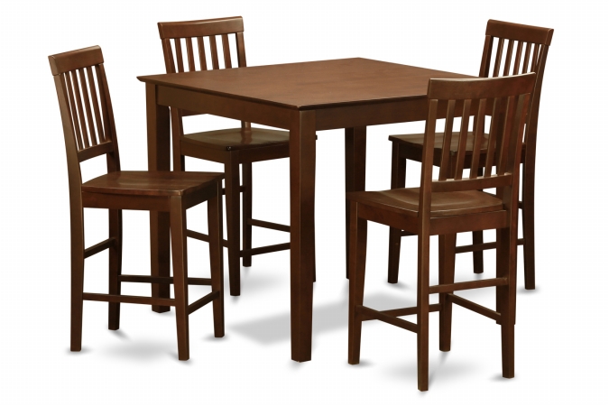 5 Piece Pub Table Set-Counter Height Table and 4 Kitchen Chairs -  GSI Homestyles, HO499719