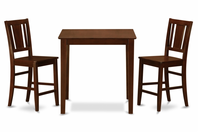 3 Piece Counter Height Table-Pub Table and 2 Dinette Chairs