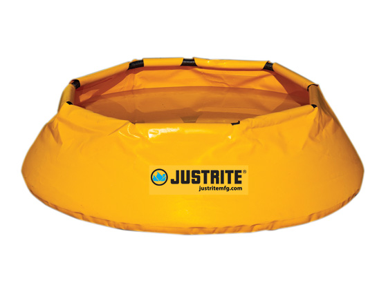Justrite  Pop-Up Pool, 51 In. Dia x 11 In. H, Cap. 66 Gals.