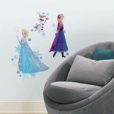 Picture of Roommates RMK2771TB Frozen Anna&#44; Elsa&#44; And Olaf Peel And Stick Giant Wall Decals