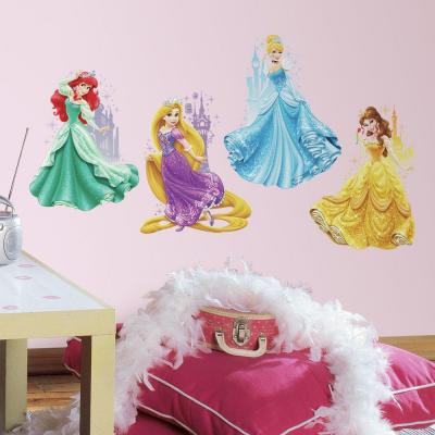 Picture of Roommates RMK2772TB Disney Princesses And Castles Peel And Stick Giant Wall Decals