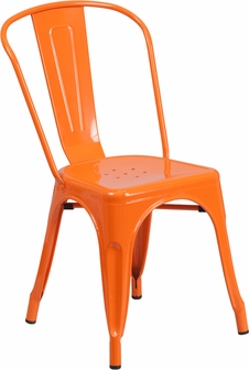 Picture of Flash Furniture CH-31230-OR-GG Orange Metal Chair