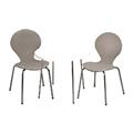 Giftmark 3012G Modern Childrens Table and 2 Chair Set with Chrome Legs - Grey Giftmark 3012G Modern Childrens Table and 2 Chair Set with Chrome Legs - Grey
