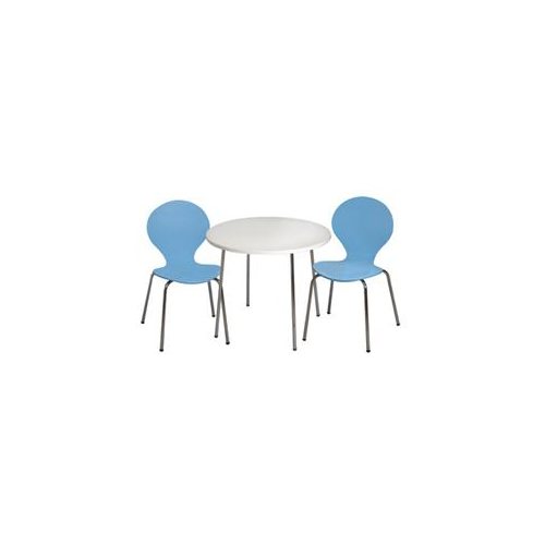 Picture of Giftmark 3012B Modern Childrens Table and  2 Chair Set with Chrome Legs - Blue
