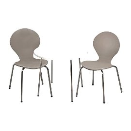 Picture of Giftmark 3012G Modern Childrens Table and  2 Chair Set with Chrome Legs - Grey