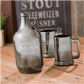 Tower Trading Company GC1252 Personalized Gunmetal Beer Growler Set, 2 Steins Tower Trading Company GC1252 Personalized Gunmetal Beer Growler Set, 2 Steins