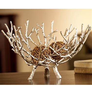 Picture of SPI Home- San Pacific Intl 50662 Twig Bowl - Cast Iron