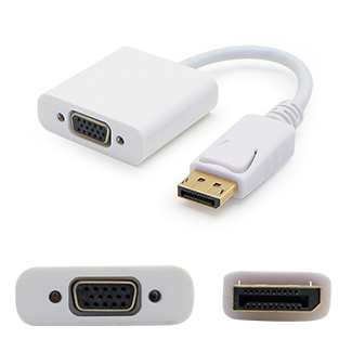 Picture of Add-onputer Peripherals- L DP2VGAA 8 in. Displayport Male To Vga Female Black Adapter Cable