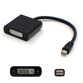 Add-onputer Peripherals, L  Mini-Display Port Male To Dvi-I Female Black Cable