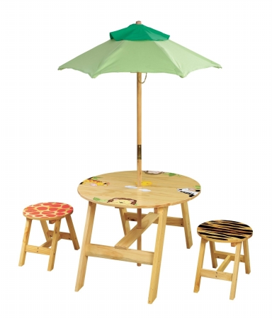 Picture of Fantasy Fields TD-0030A Sunny Safari Outdoor Table And Set of 2 Chairs