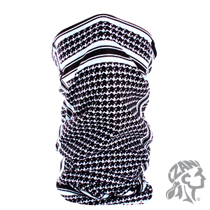 Motley Tube T235BW Polyester, Houndstooth - Black & White