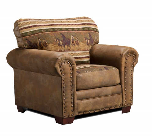 Picture of American Furniture Classics 8501-40 Wild Horses Chair