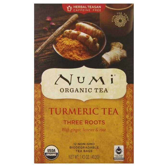 Picture of Numi Tea BPC1060201 Three Roots-Ginger-Licrc-Rose- 6 x 12 Bag