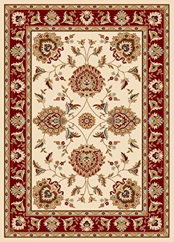 Infinity Home 36024 3 ft. 11 in. x 5 ft. 3 in. Timeless Abbasi Traditional Area Rug - Ivory