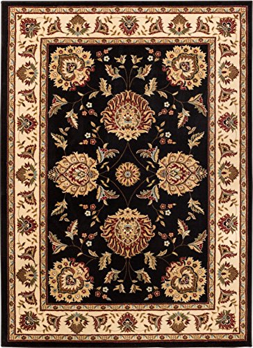 Picture of Infinity Home 36035 5 ft. 3 in. x 7 ft. 3 in. Timeless Abbasi Traditional Area Rug - Black