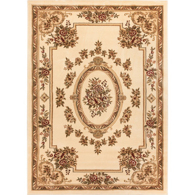 36324 3 ft. 11 in. x 5 ft. 3 in. Timeless Le Petit Palais Traditional Area Rug - Ivory -  Infinity Home