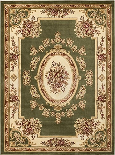 36354 3 ft. 11 in. x 5 ft. 3 in. Timeless Le Petit Palais Traditional Area Rug - Green -  Infinity Home