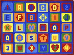 Rectangular Lots To Learn Rug - 7 Ft. 8 in. x 10 Ft. 9 in.