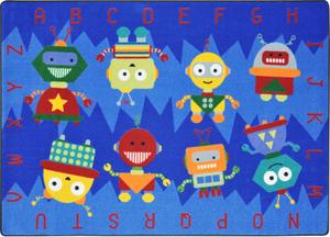 Joycarpets 1874C Rectangular Alphabet Tiles Rug - 5 Ft. 4 in. x 7 Ft. 8 in.