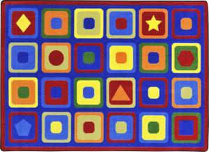 Picture of Joycarpets 1872C Rectangular Seeking Shapes Rug - 5 Ft. 4 in. x 7 Ft. 8 in.