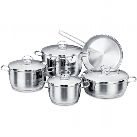 Picture of YBMHome A1900 Stainless Steel Capsulated 9 Piece Cookware Set
